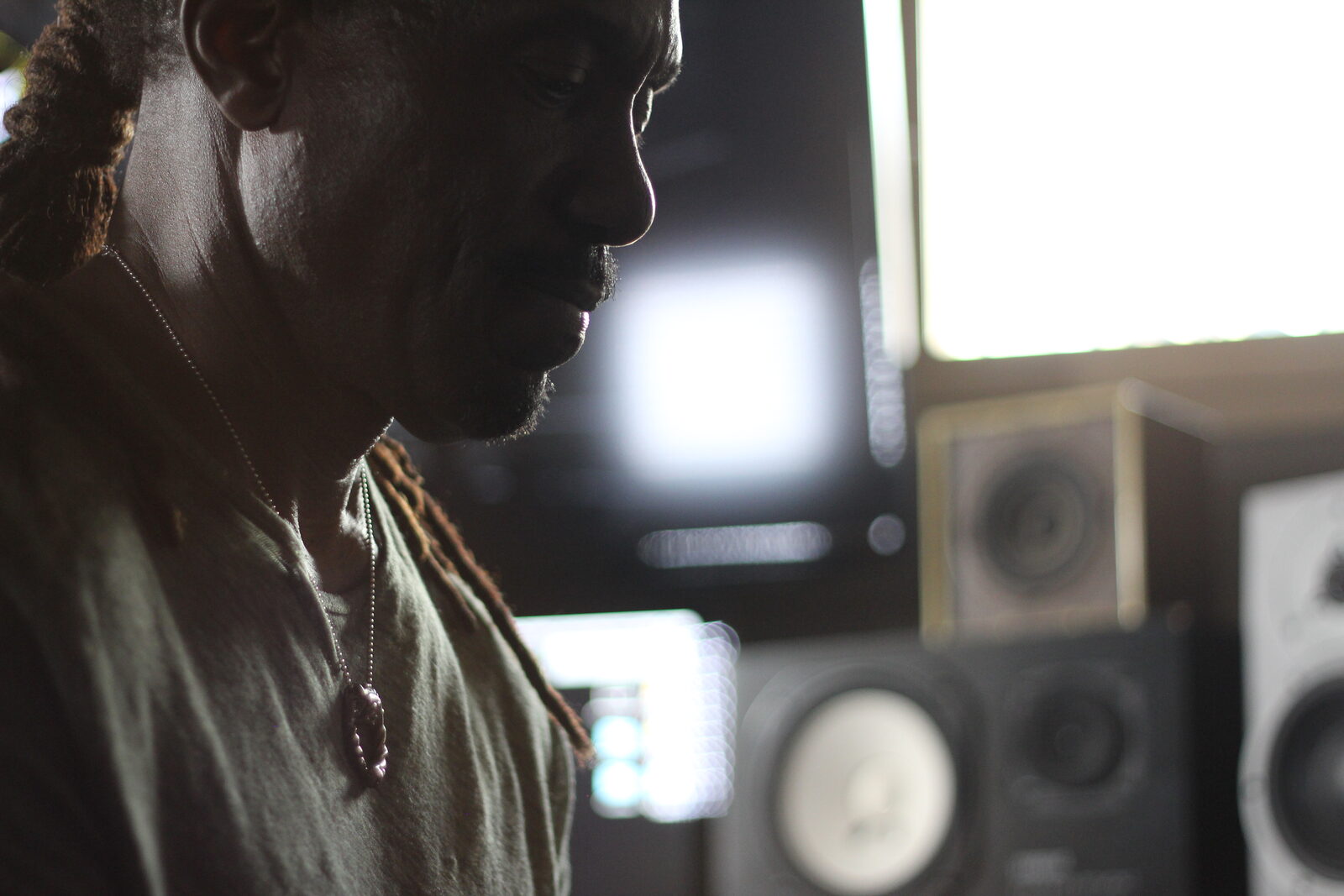 Curtis King Jr. in the studio